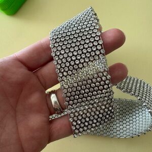 Silver Rhinestone Belt